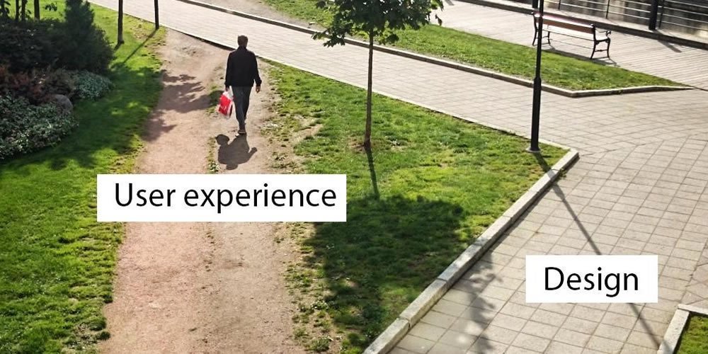 Foto di un parco sulal differenza fra design e user experience